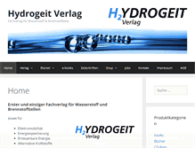 Tablet Screenshot of hydrogeit-verlag.de